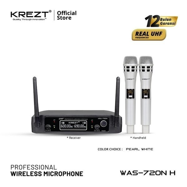 Mic Krezt KRU 720 Wireless Microphone Krezt KRU720 Original WAS 720N