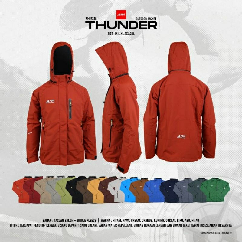 Jaket Gunung Pria Thunder Arei Original