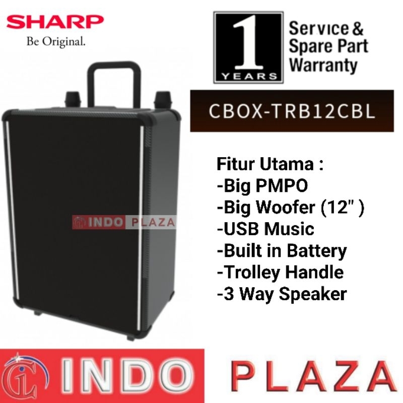 SPEAKER SHARP TROLLEY CBOX-TRB12CBL