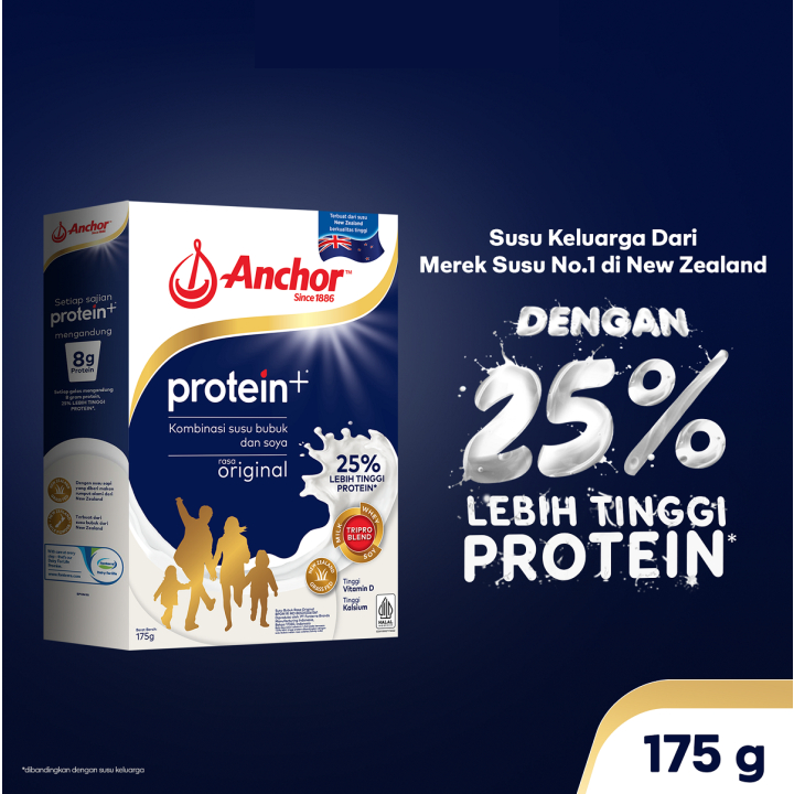 

Anchor Protein+ - Susu Protein Tinggi Kalsium dan Vitamin D