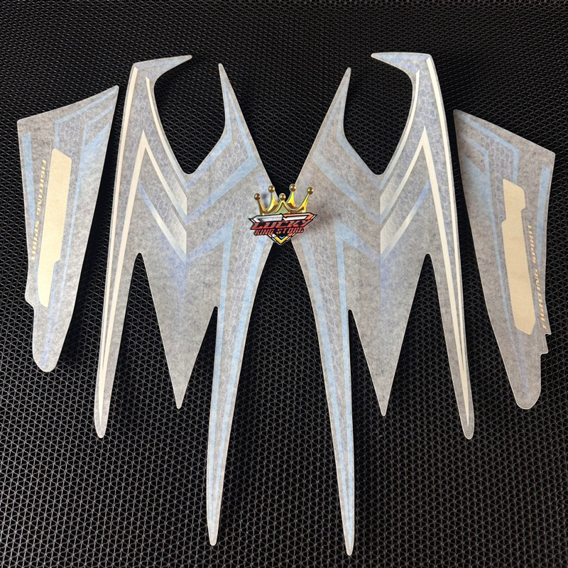 Striping rx king 2004 hitam biru original satu set