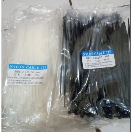 Kabel Ties 2,5 x 15cm Cable Ties Nylon 2.5 x 150mm
