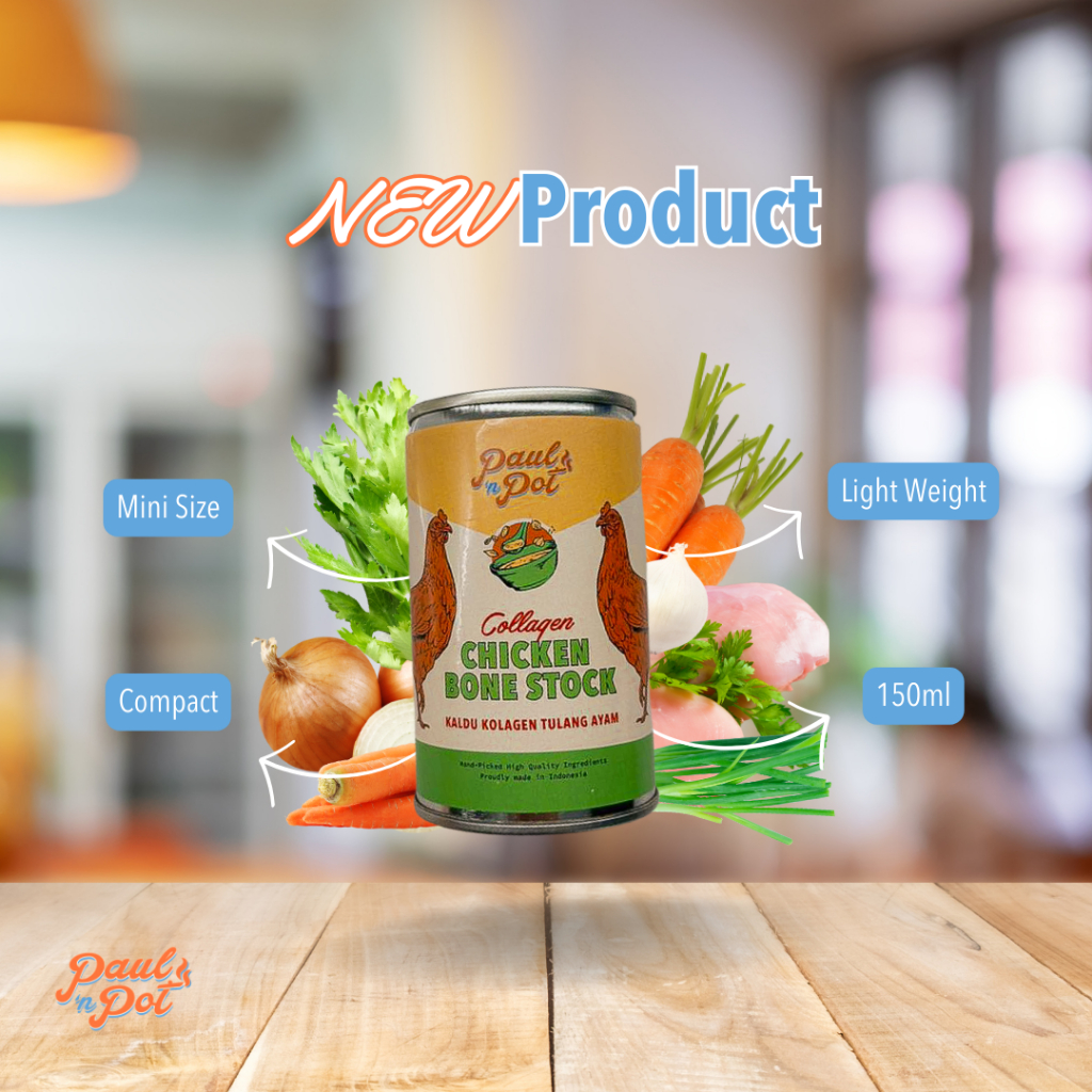 

Collagen Chicken Bone - 150ml - Bone Stock MPASI - Reseller Paul 'n Pot