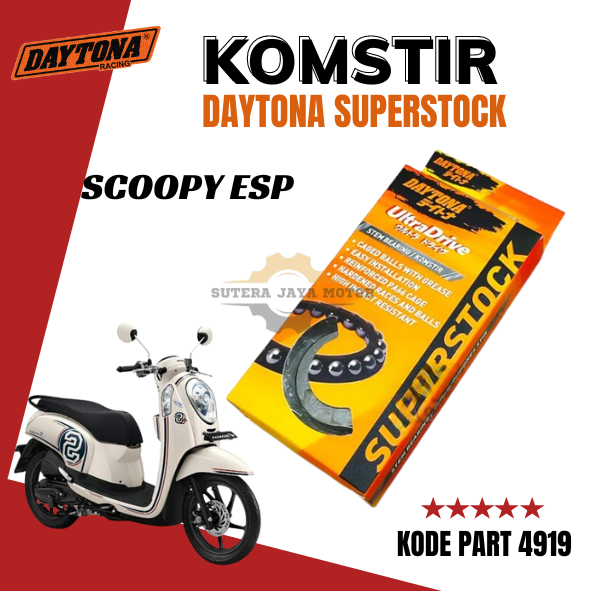 KOMSTIR DAYTONA RACING SCOOPY ESP ORIGINAL SUPERSTOCK 4919