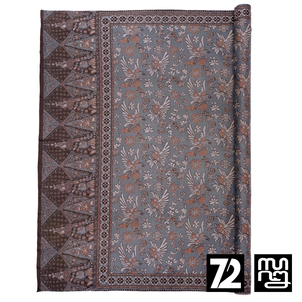 KAIN BATIK KATUN Premium Motif Dagel Abstrak Warna Grey Gray Abu Abu 725760 Cap 72 Jarik Jarit Sampi