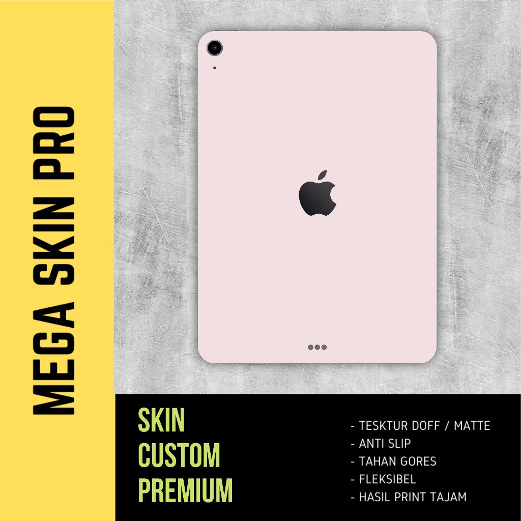 Skin ipad air 5 ipad air gen 5 - isi 1 buah - pink pastel