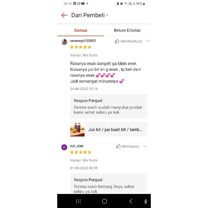 

Ay00! Jus Bit / Jus Tambah Darah