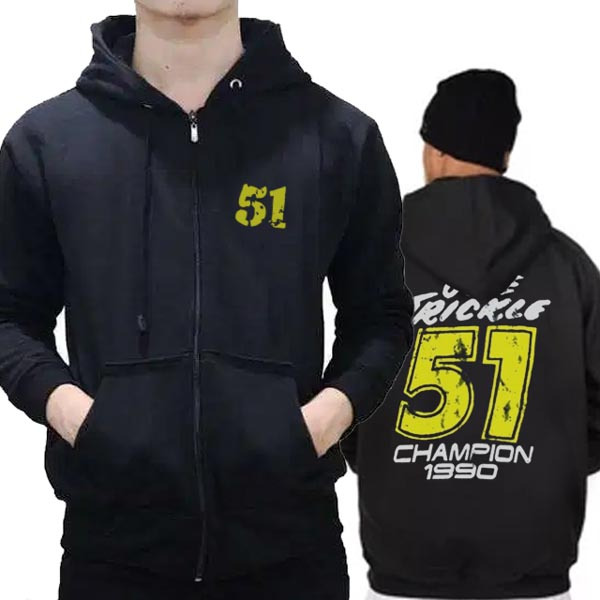 New Jaket Hoodie Cole Trickle Days Of Thunder Movie Hoodie Zipper (Ristleting) Bahan Cotton Fleece