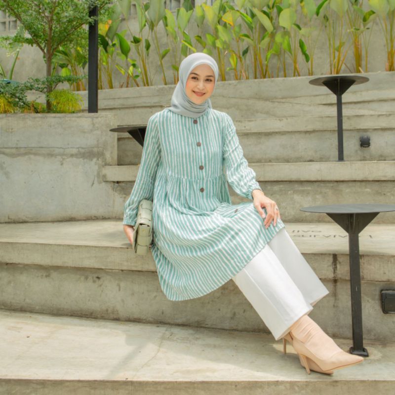 Tunik zea bahan rayon viscose by Le khari