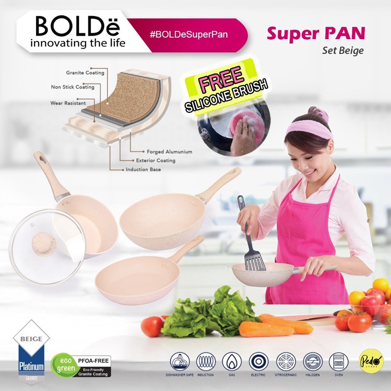 BOLDe Super Pan Original Set - BEIGE