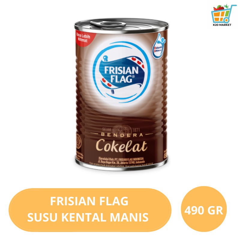 

Frisian Flag Susu Kental Manis Rasa Cokelat 490 Gram