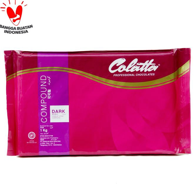 

>V44859) Cokelat Batang - Colatta Dark Chocolate Compound 1kg