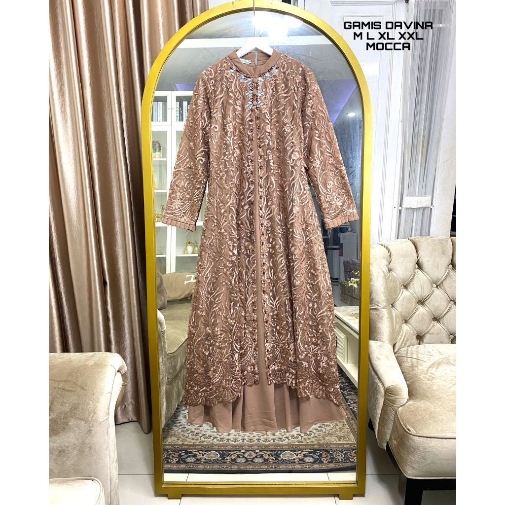 Permata Olshop / Gamis Kebaya Davina / Kebaya Gamis Modern / Kebaya Muslimah / Kebaya Modern / Gamis