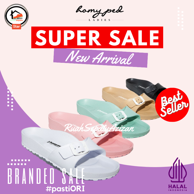 Homyped HS-2203 Sandal Pylon Jeli Wanita Perempuan Remaja Dewasa Sangat Ringan Tidak Licin Original 