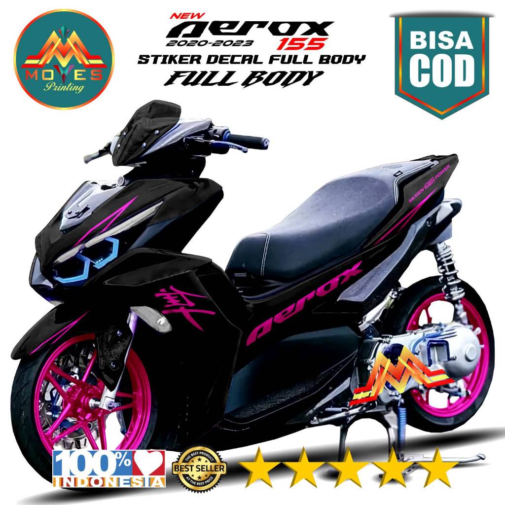 Terbaru  Bisa Cod decal new aerox 155 stiker motor new aerox 155 2021- 2022 full body stiker motor y