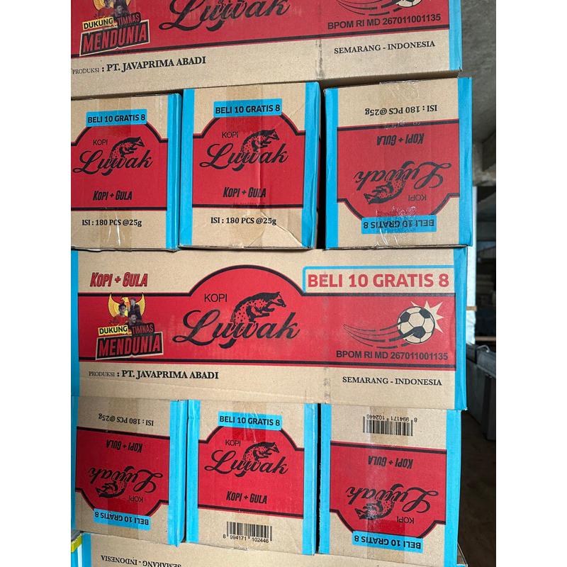 kopi luwak hitam 1dus isi 10 renceng@18pcs