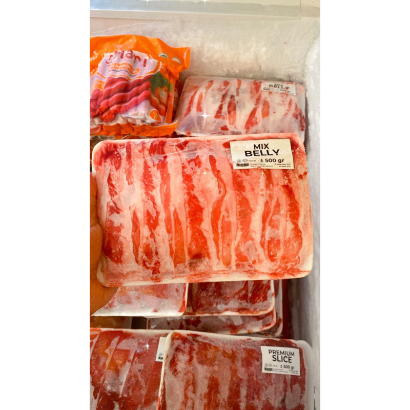 

daging mix belly slice