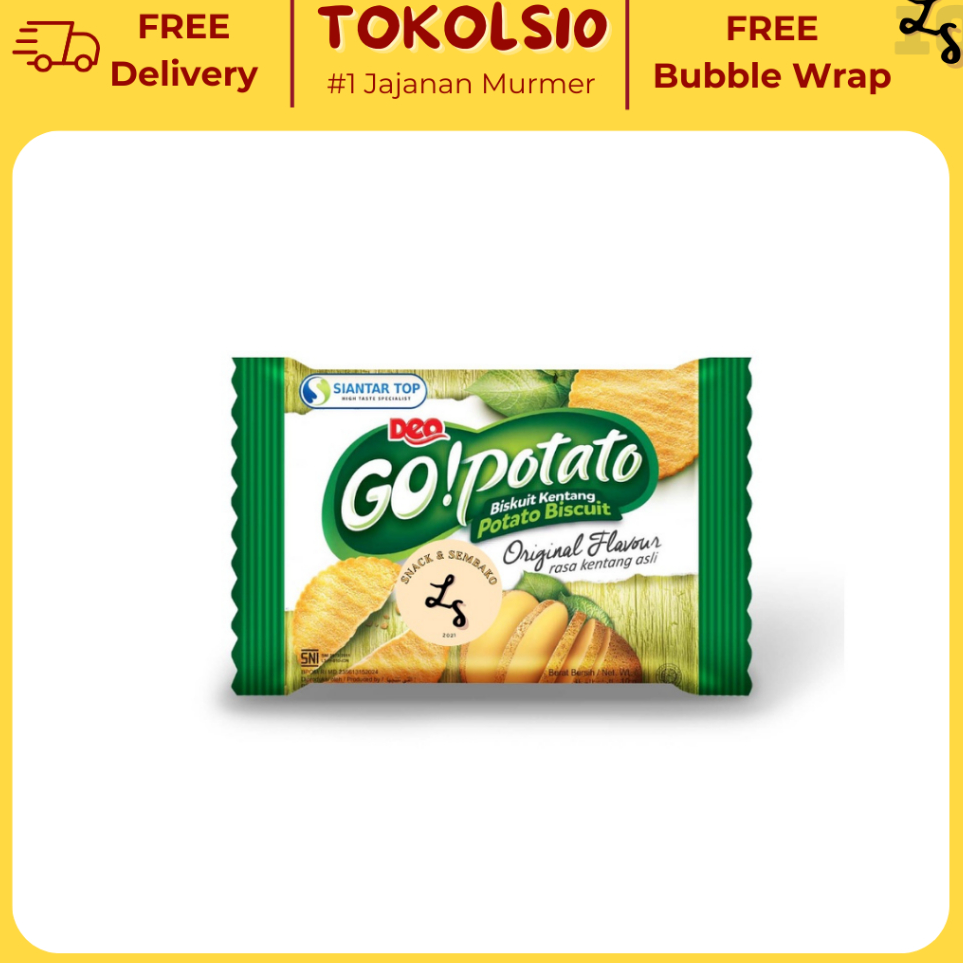 

✔✔SALE✔✔ Deo Go! Potato Renceng Biskuit Kentang isi 20 pcs