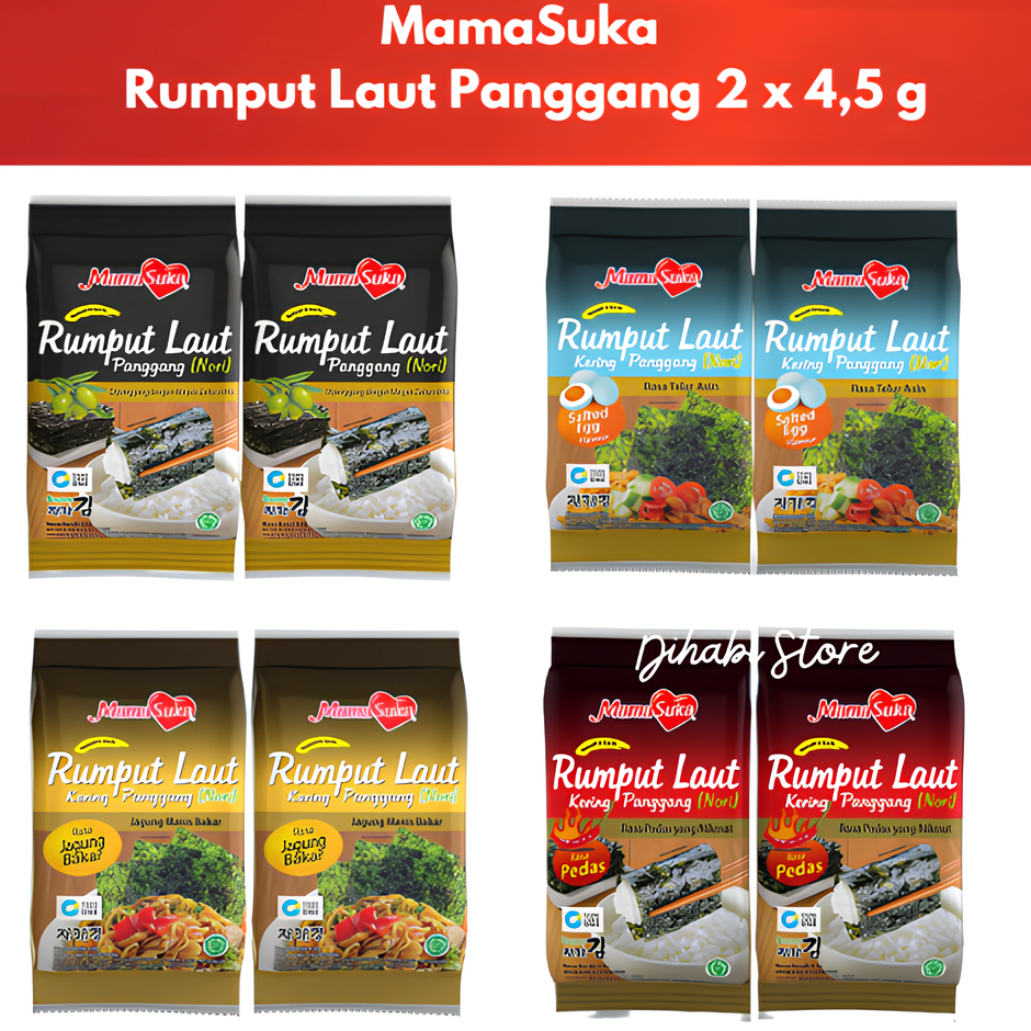 

Realpct MamaSuka Rumput Laut Panggang 2 x 4,5 g