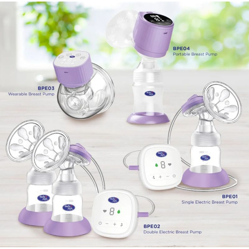 Baby Safe Breast Pump Electric SINGLE / DOUBLE  BPE01 / BPE02 POMPA ASI Breastpump