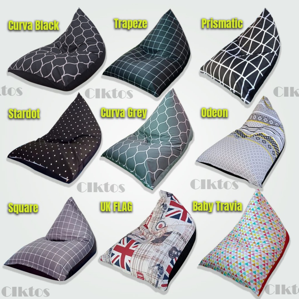Cover Sofa Bean Bag / Sarung Sofa Bean Bag Triangel