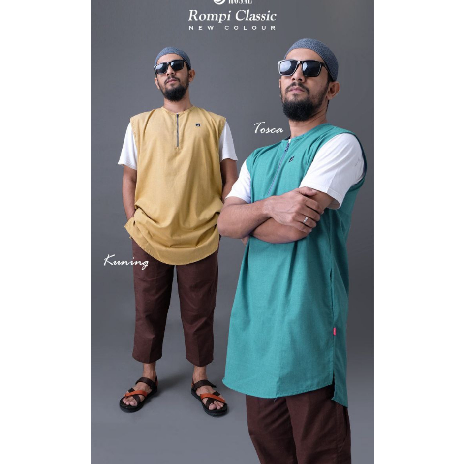Paling Popular ROMPI SHOLAT ROSAL CLASSIC POLOS / BAJU SHOLAT PRIA MURAH / BAJU KOKO PRIA MURAH / RO