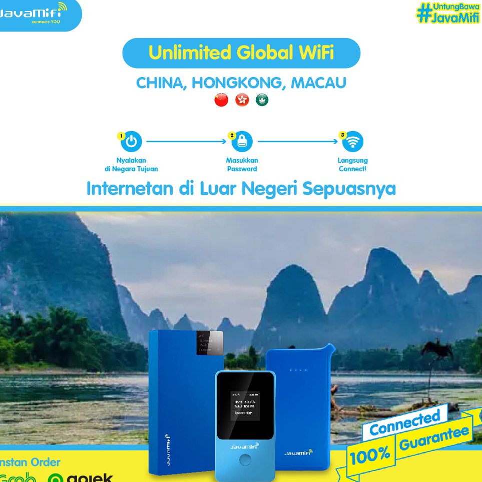 ➠☇☆✶ JavaMifi 4G Travel Wifi China Hong Kong Macau Unlimited | Wifi China Hong kong Macau