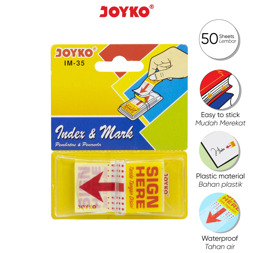 

↔✢❅ Index & Mark Penanda Pembatas Joyko IM-35 Plastik
