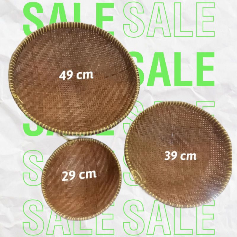 Kalo Bambu Ayakan Bambu Saringan Bambu Ukuran Besar bisa grosir