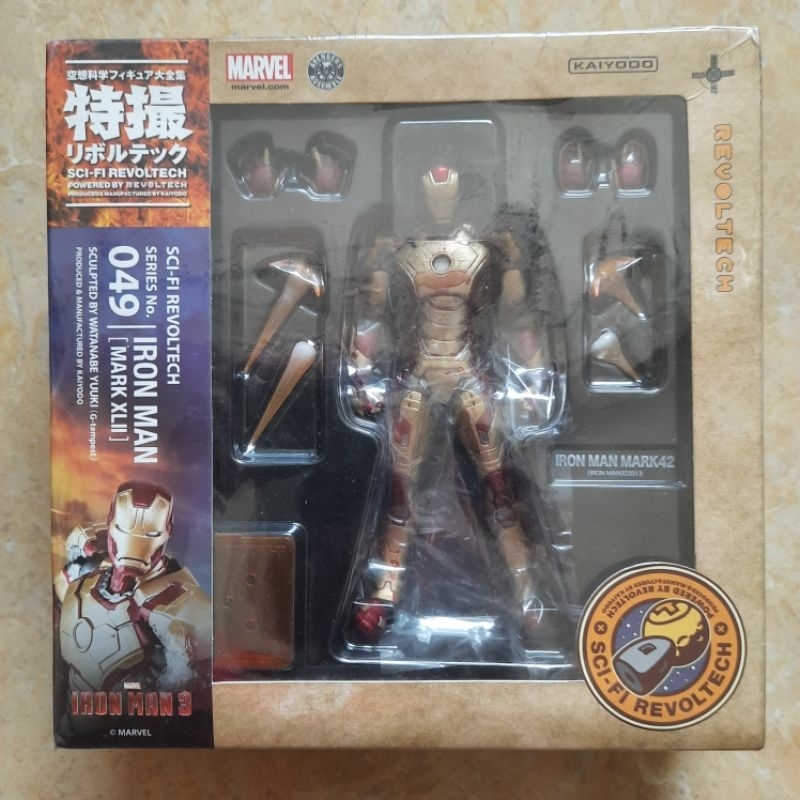 Figure Sci Fi Revoltech 049 Iron Man Mark XLII Original Kaiyodo SEGEL