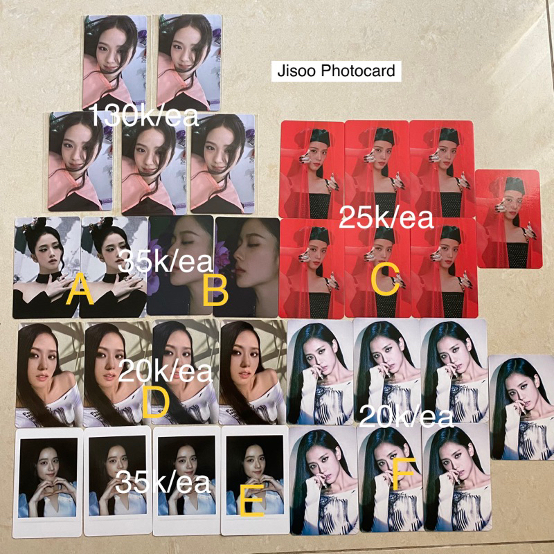 (SALE) Jisoo Photocard ME Album Blackpink PC Official Benefit Flower