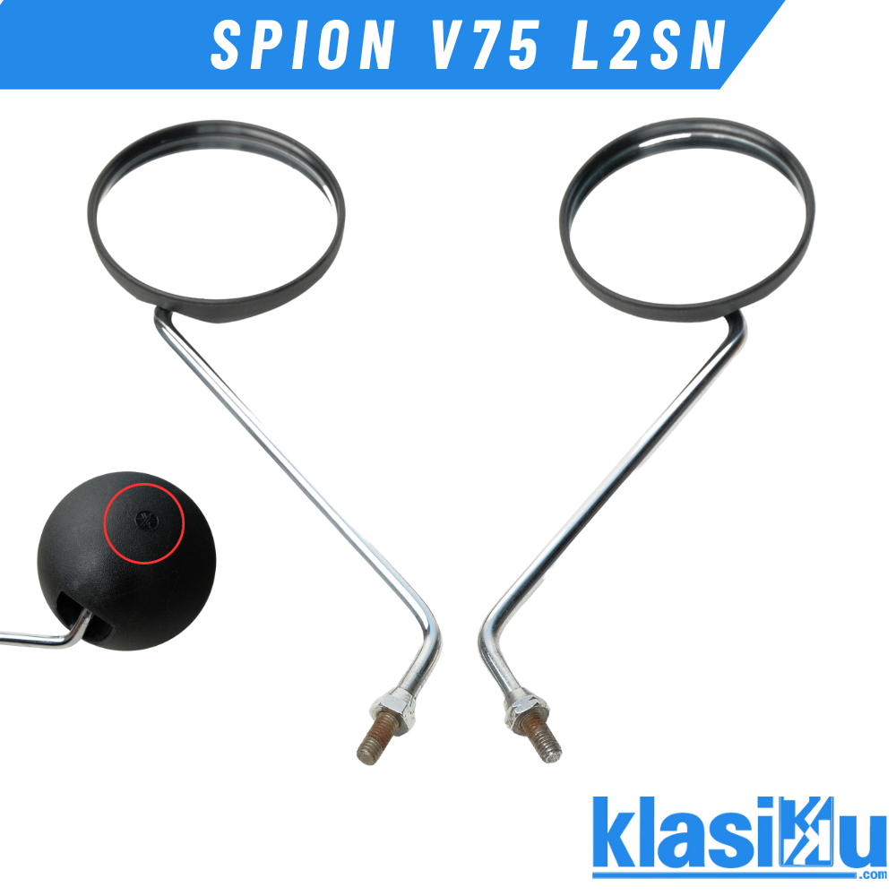 Spion Kaca Spion Yamaha V75 V80 V 80 L2g L2s L2sn Yb100 Original Nos