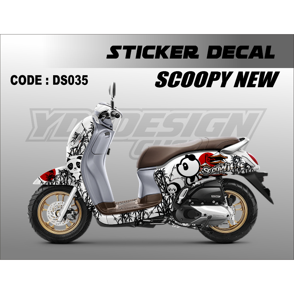 STICKER DECAL FULL SCOOPY NEW 2020 / DECAL VARIASI PANDA HONDA SCOOPY NEW DS035-DS039