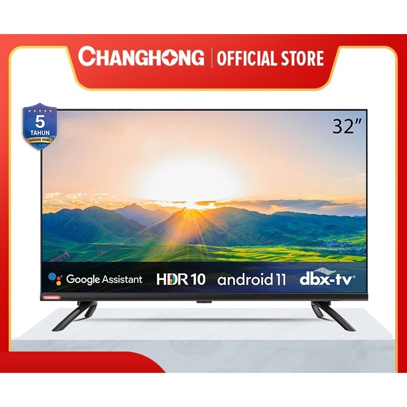 Changhong L32H7 Led Smart Android TV 32 Inch-Garansi Resmi