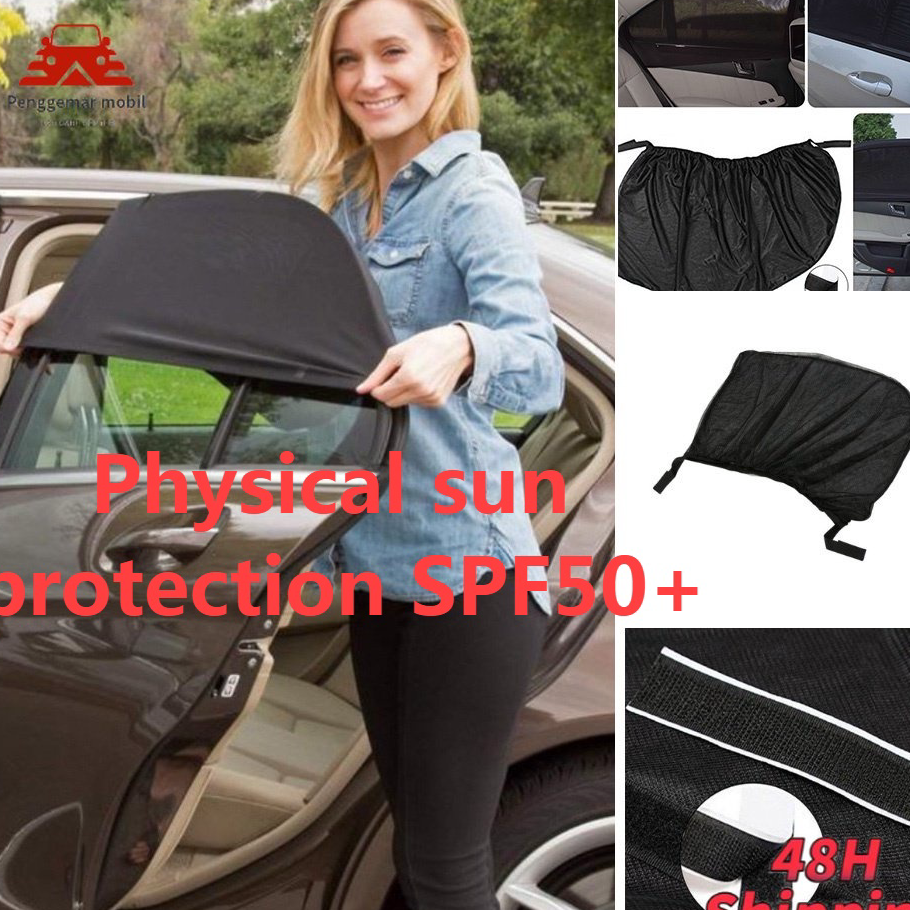 Harga Heboh 2Pcs Sunshade Tirai Mobil /Tirai kerai/Tirai Jendela Mobil Anti Panas Anti silau Penutup