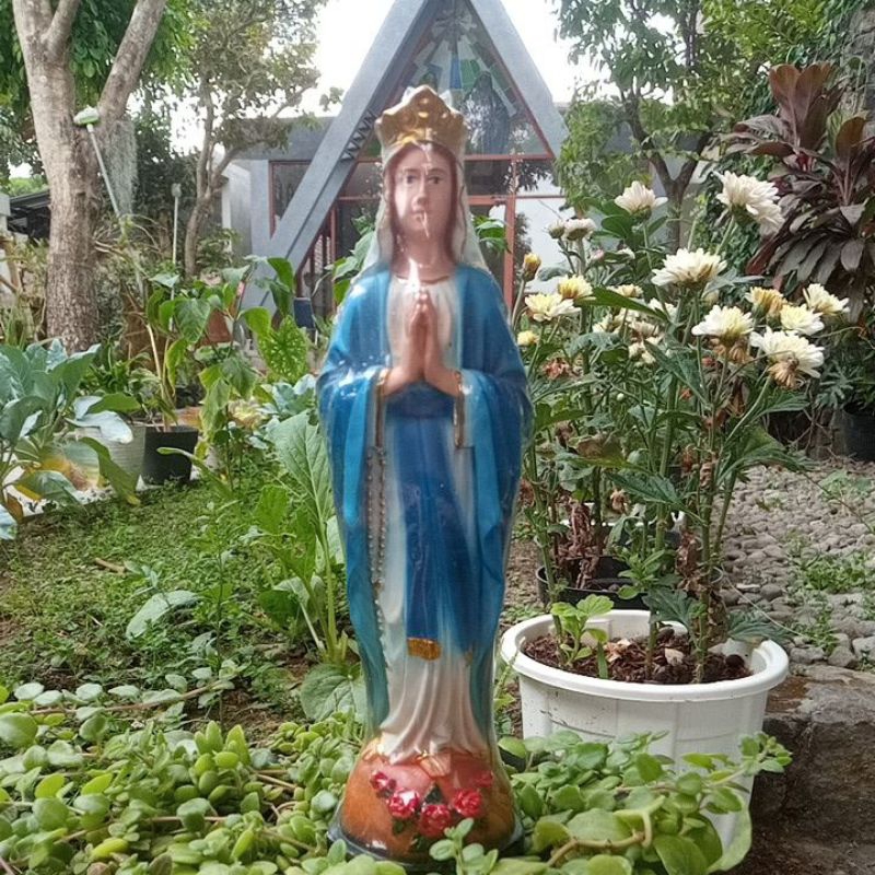 Patung Bunda Maria Lourdes 25 cm