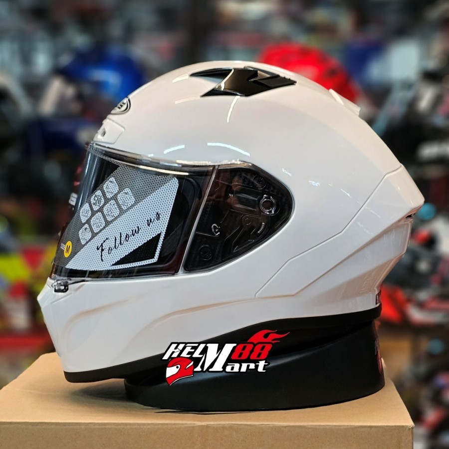 HELM ZEUS 826 White ZS 826 ZS 826 ZEUS 826 FLAT VISOR FULLFACE ZEUS