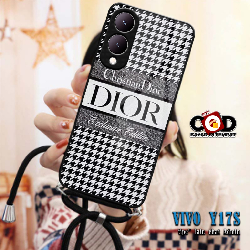 SOFTCASE KILAU + Tali CASE | MC802 | SILIKON VIVO Y17S Y17 S SLING KACA PRO CAMERA CASE SILICON MAN 