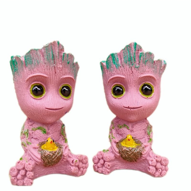 Hiasan aquarium miniatur Groot