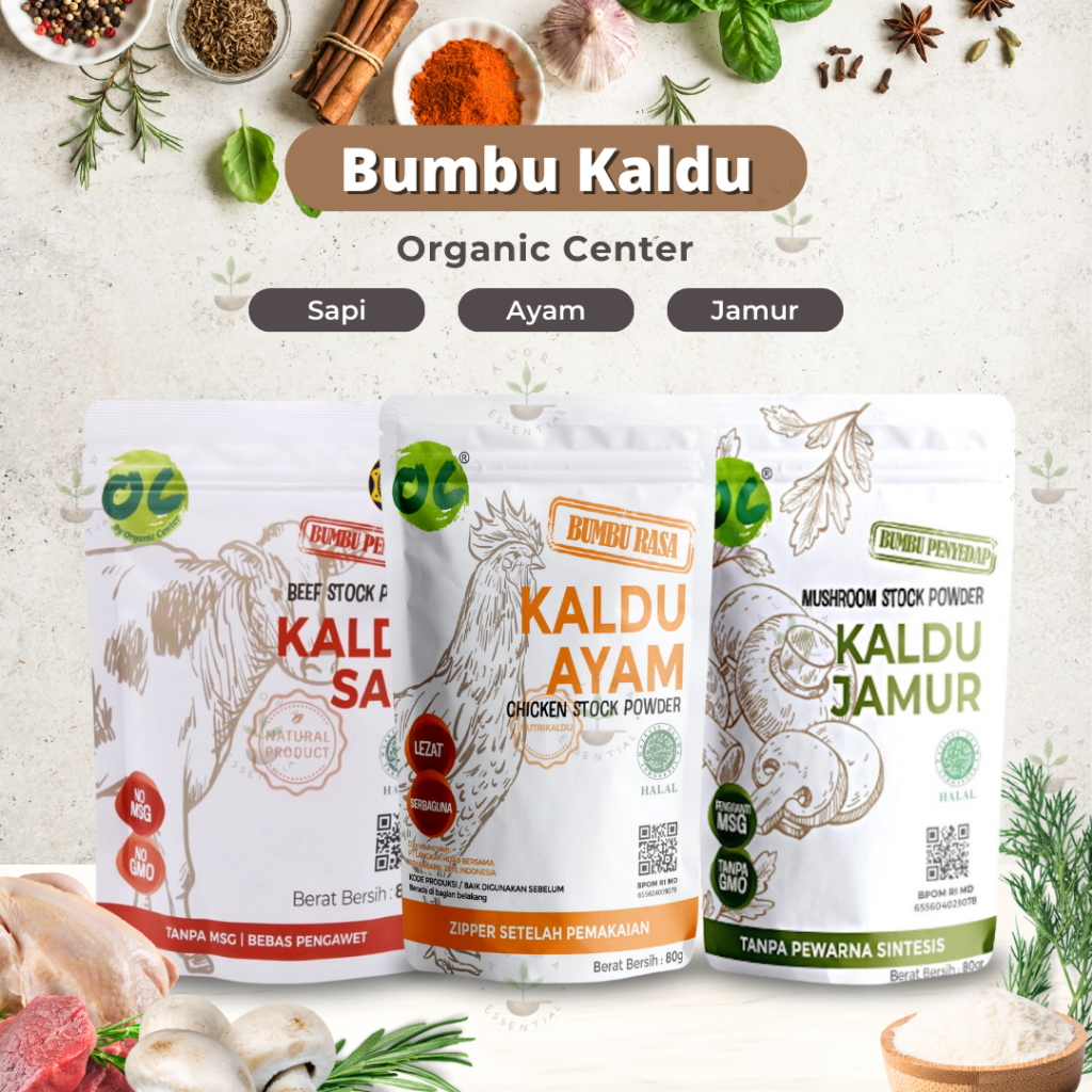 

Organic Center Kaldu Ayam Non MSG 80Gr - Chicken Stock by Titi Kamal