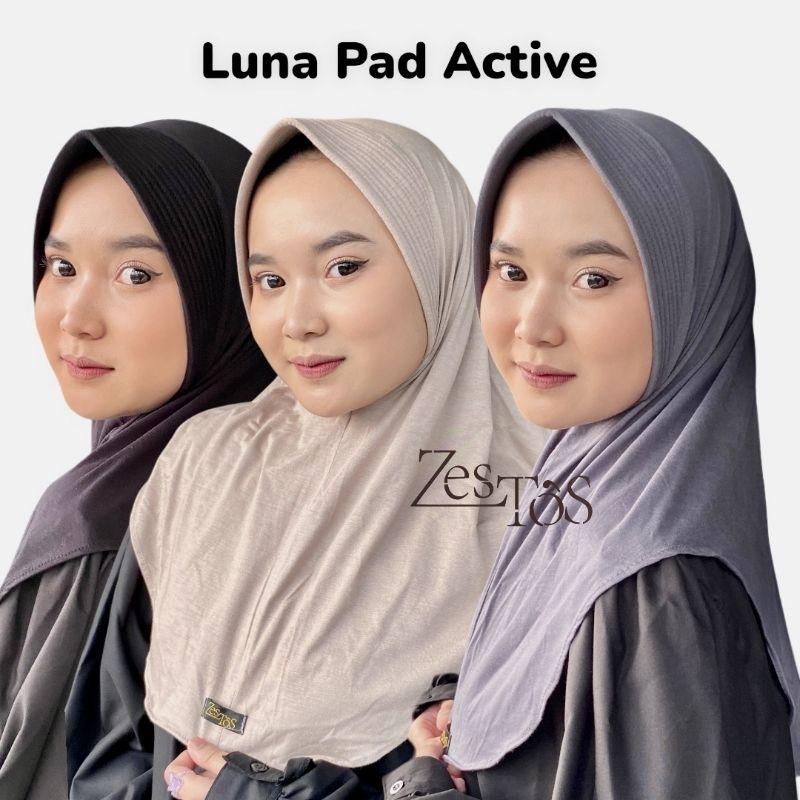 ZESTOS - HIJAB ACTIVE PAD | HIJAB INSTANT | HIJAB BAHAN KAOS