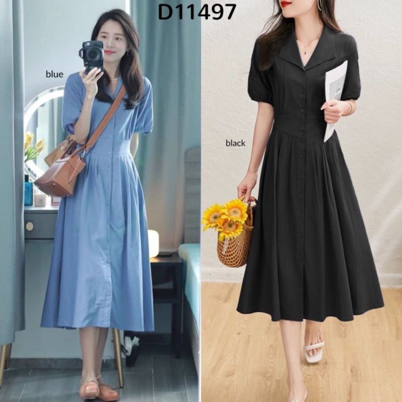 Reva Midi Casual Shirt Dress