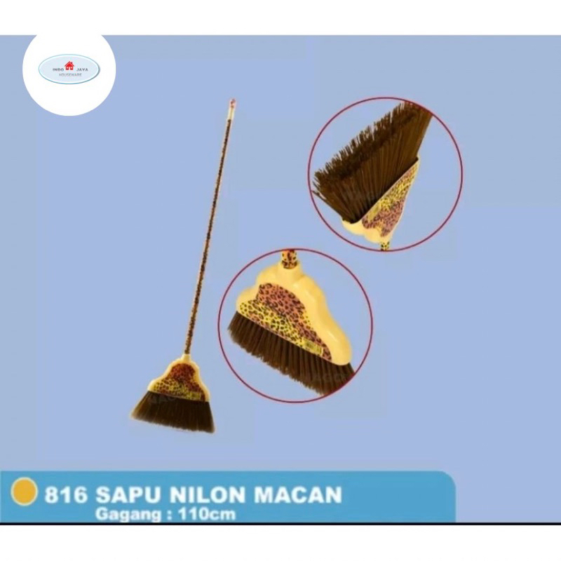 sapu nagoya macan lantai 816/sapu nilon / sapu lantai plastik