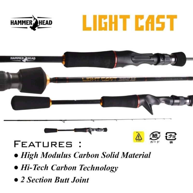 joran hammerhead light cast 602 UL carbon solid, but join