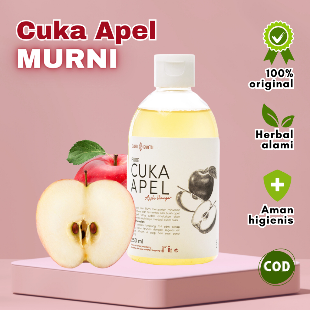 

CUKA APEL MURNI 250ML - CUKA APEL MILI BPOM CEMILAN MAKANAN MINUMAN DIET SEHAT PURE DETOX SUPPLEMEN VITAMIN JAMU HERBAL SEHAT DETOX ALAMI PREMIUM PURE ORGANIK HERBAL SUPLEMEN ALAM GAYA HIDUP NUSANTARA 100% ORIGINAL