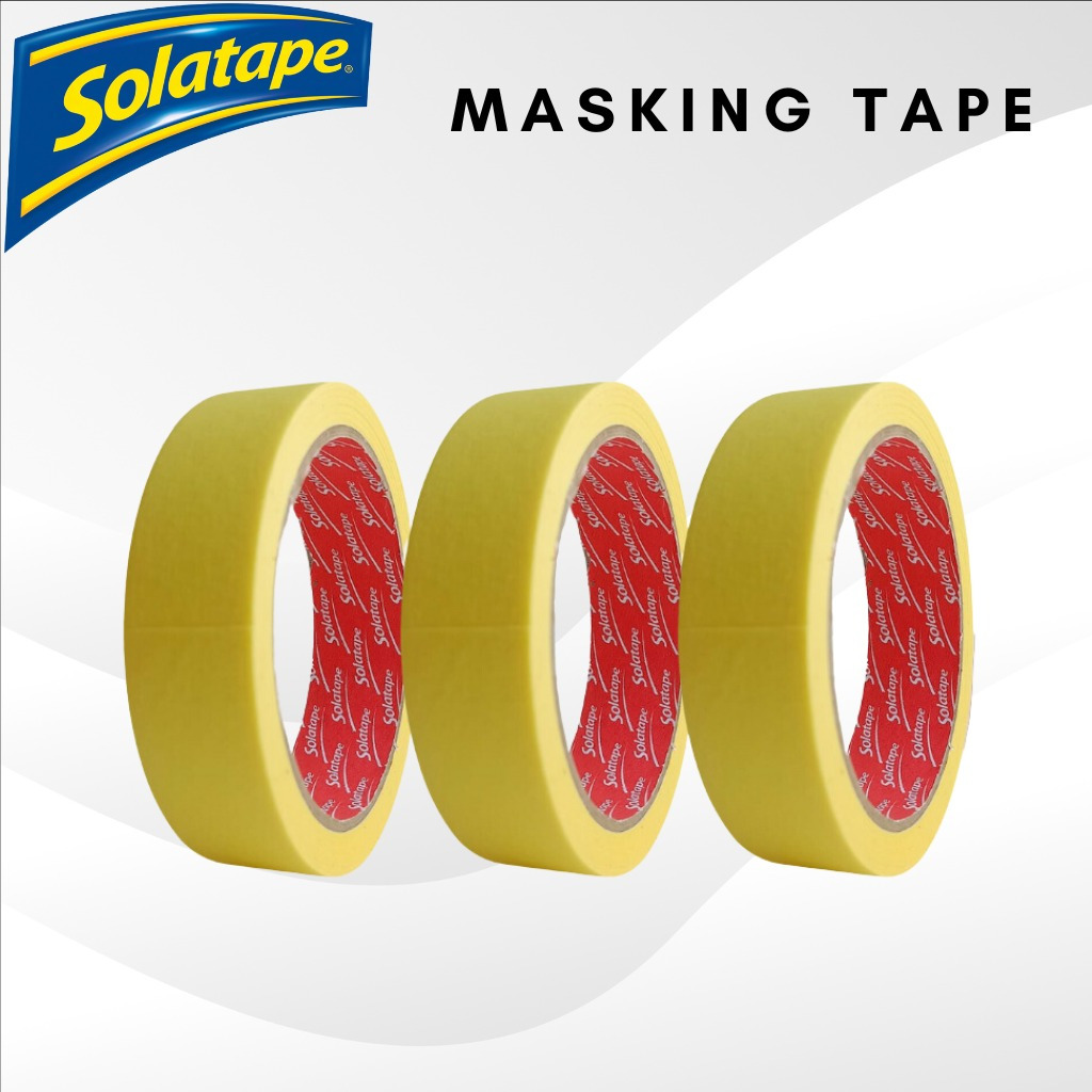 

Masking Tape | Lakban Kertas Sedang Solatape | 24mm X 20meter