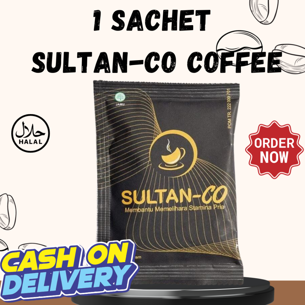 1 sachet Kopi Sultan-Co | Kopi Jahe Merah Asli Halal BPOM | mengobati
maslah Ejakulasi Dini