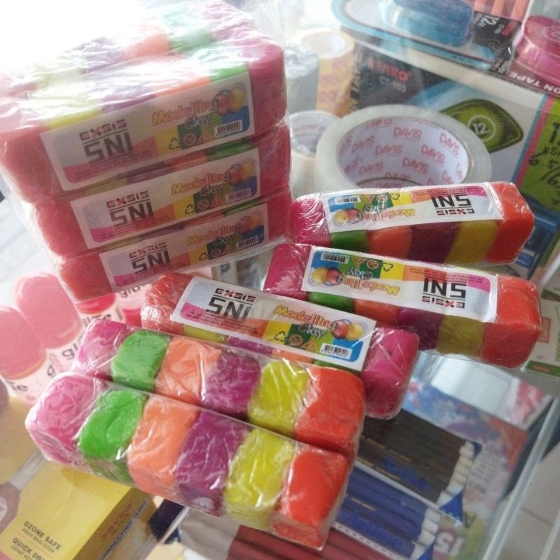 malam mainan SNI modelling clay isi 6