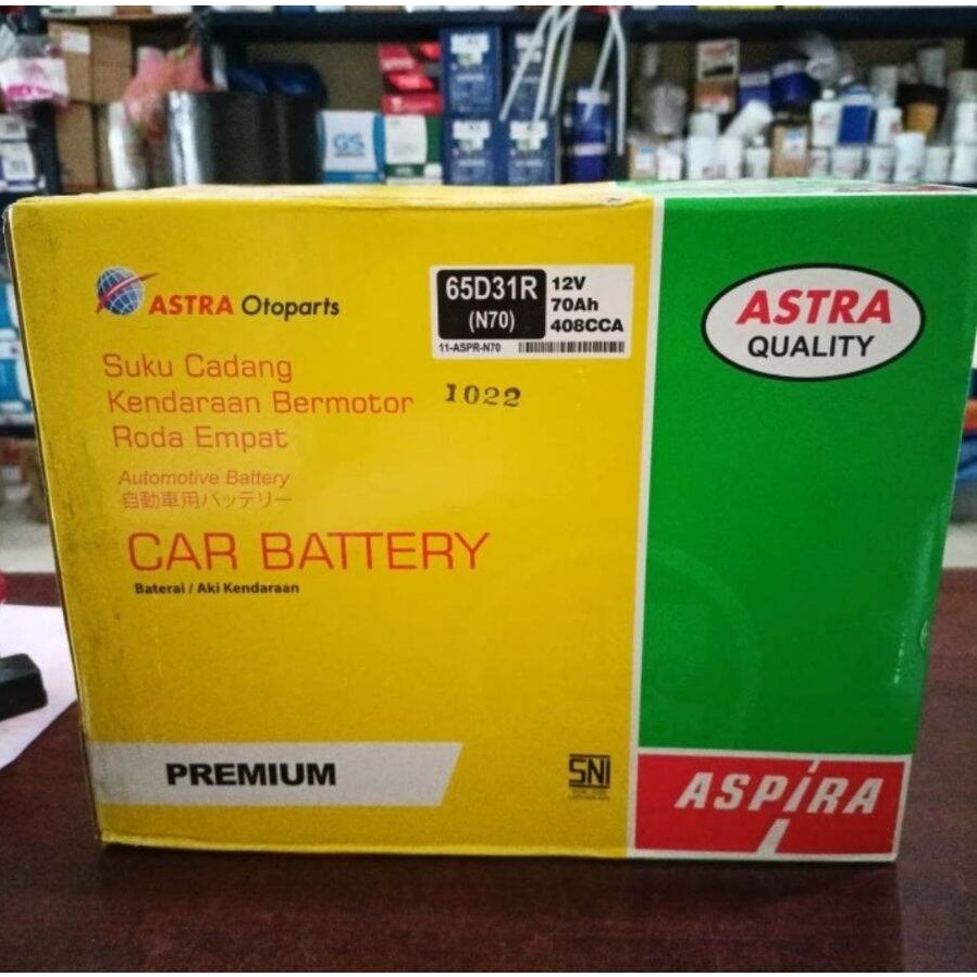 Aki Mobil Aspira N70 L300 Panther Kuda Mitsubishi