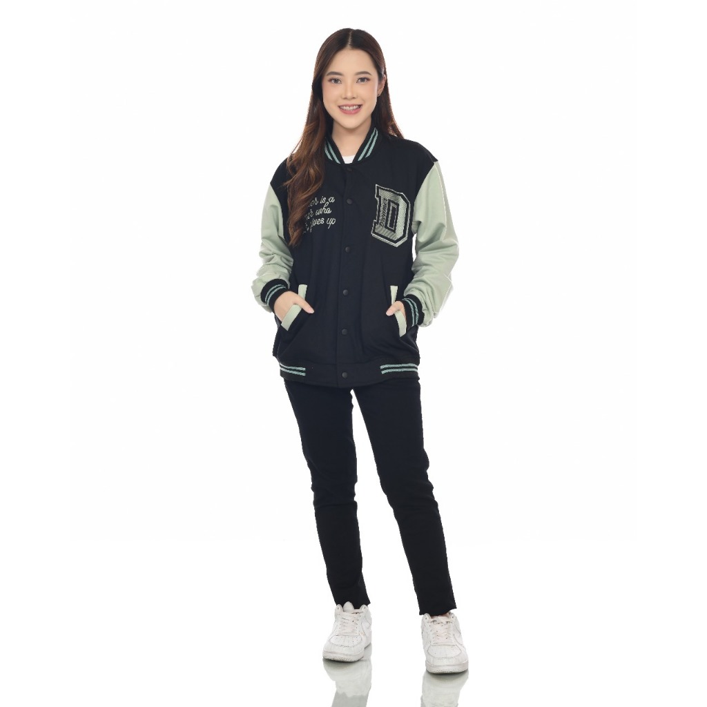 Dhozen Jaket Varsity Dreamer Fleece One Layer A469